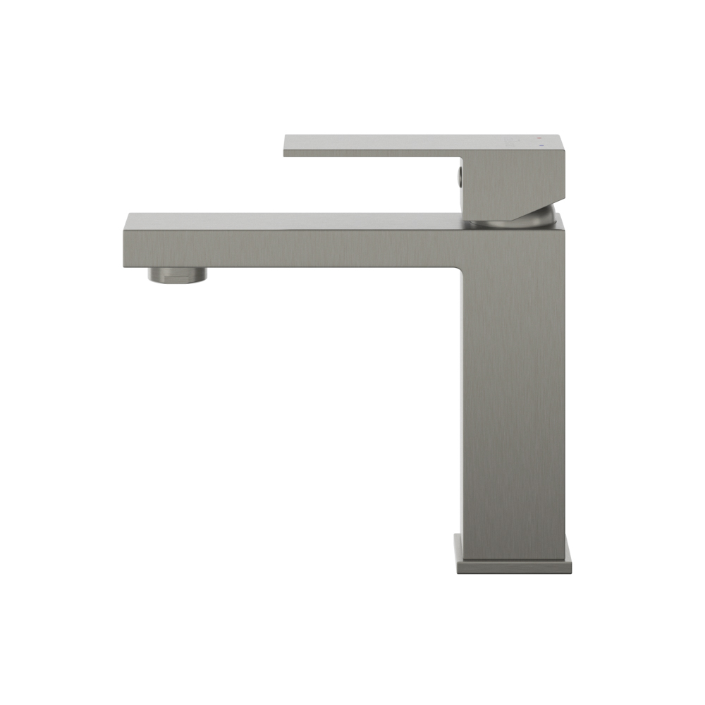 SLIDER-LS-IN Смеситель для раковины однорычажный с донным клапаном, сатин - Gidratop.ru изображение