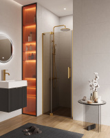 Душевая дверь в нишу CEZARES SLIDER-B-1-80/90-BR-BORO - Gidratop.ru изображение