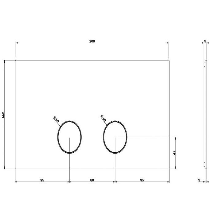 Gessi GESSI 316 клавиши смыва Viega 1H, 2H, 2L., цвет: хром - Gidratop.ru изображение