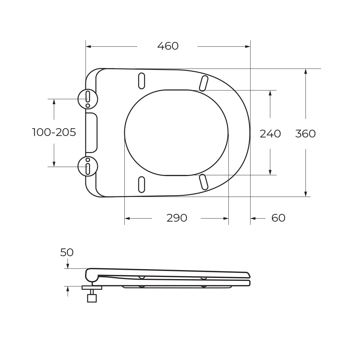 Унитаз приставной безободковый BelBagno SFERA-R BB2141CBR/BB902SC - Gidratop.ru изображение