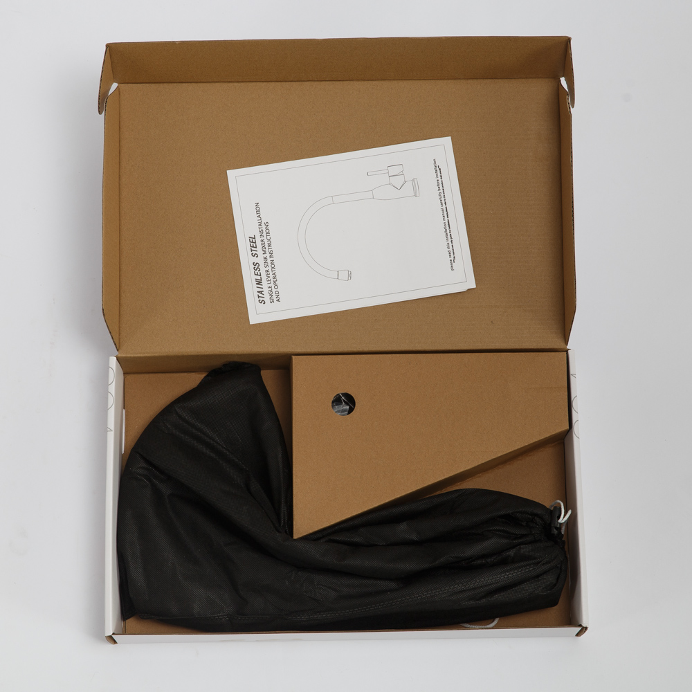 Смеситель для кухни, нержавеющая сталь, исполнение сатин BB-LAM09B-IN - Gidratop.ru изображение