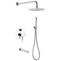 Душевая система ABBER Emotion AF8817 скрытого монтажа с изливом, хром - Gidratop.ru изображение