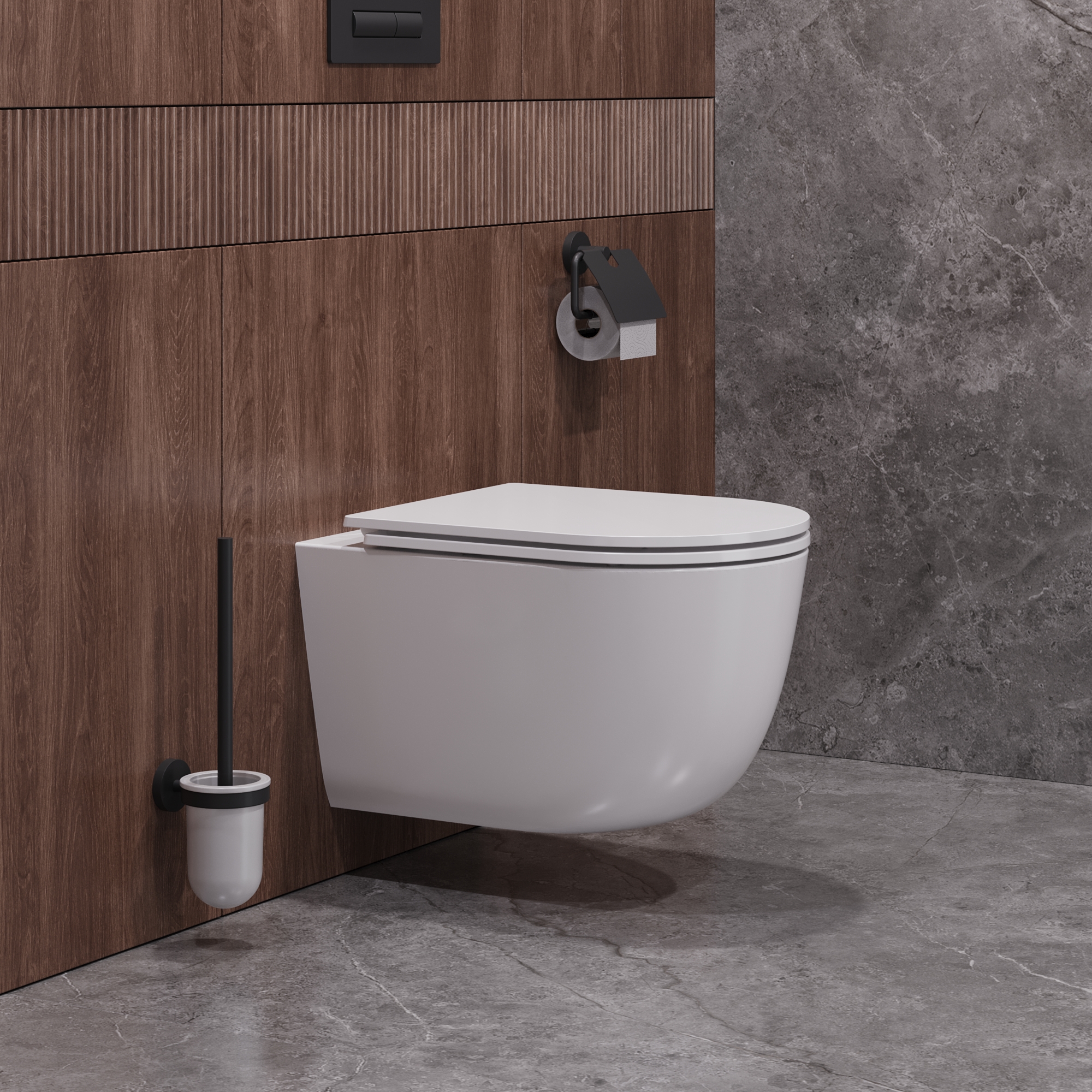 Унитаз подвесной безободковый с сиденьем CEZARES RELAX CZR-3806-53-TH-TOR/SC - Gidratop.ru изображение