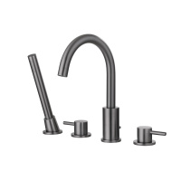 Смеситель ABBER Wasser Kreis AF8113NG на борт ванны, никель - Gidratop.ru изображение