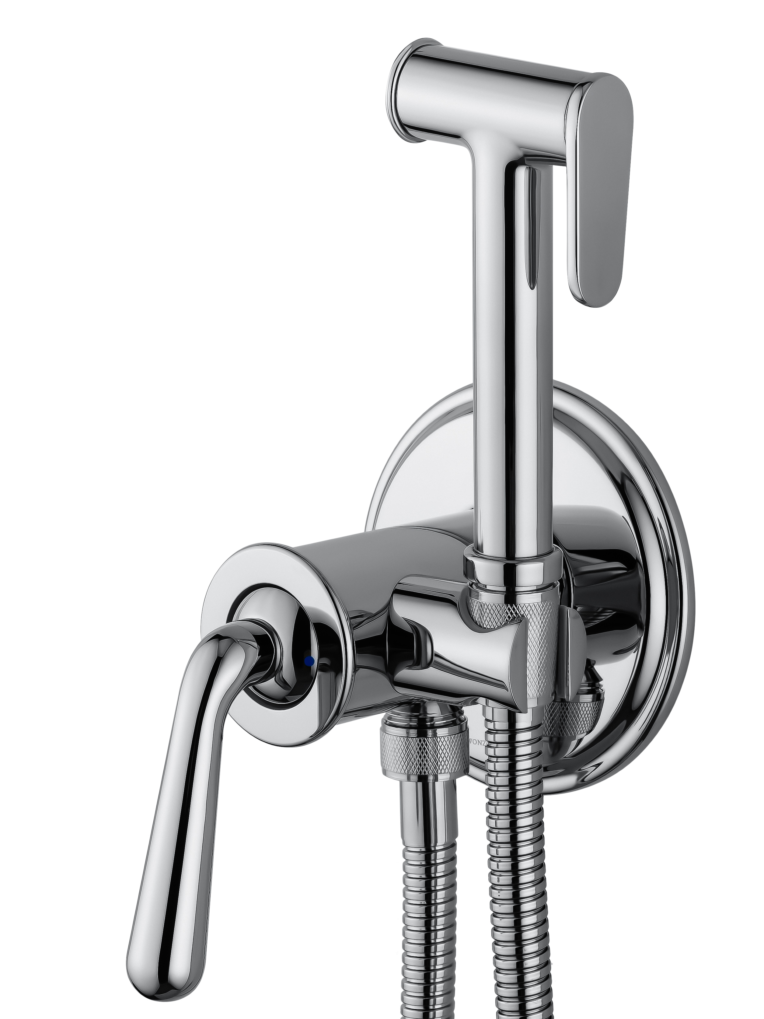 Смеситель с гигиеническим душем встраиваемый WONZON & WOGHAND STEAM, Хром (WW-88829008-CR) - Gidratop.ru изображение