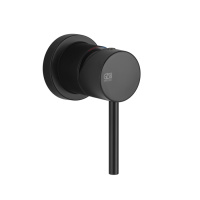 Gessi Emporio Via tortona внешние части для настенного смесителя на 1 позицию, цвет: Black XL - Gidratop.ru изображение