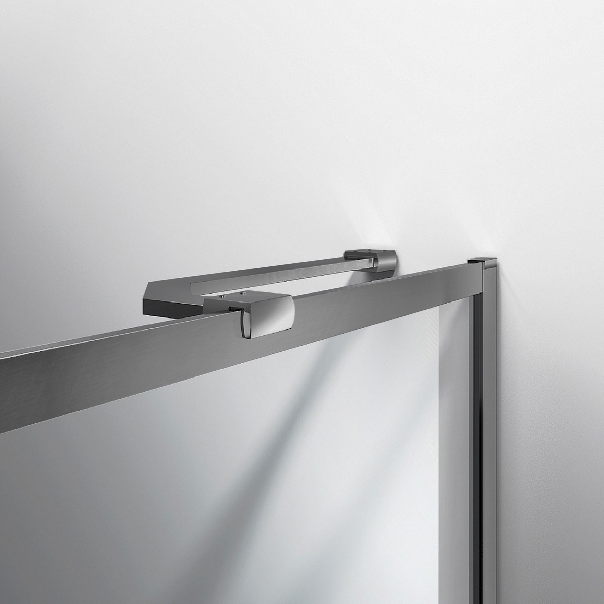 Душевая шторка на ванну VSB-41700CLGM, 700*1400, вороненая сталь, стекло прозрачное - Gidratop.ru изображение