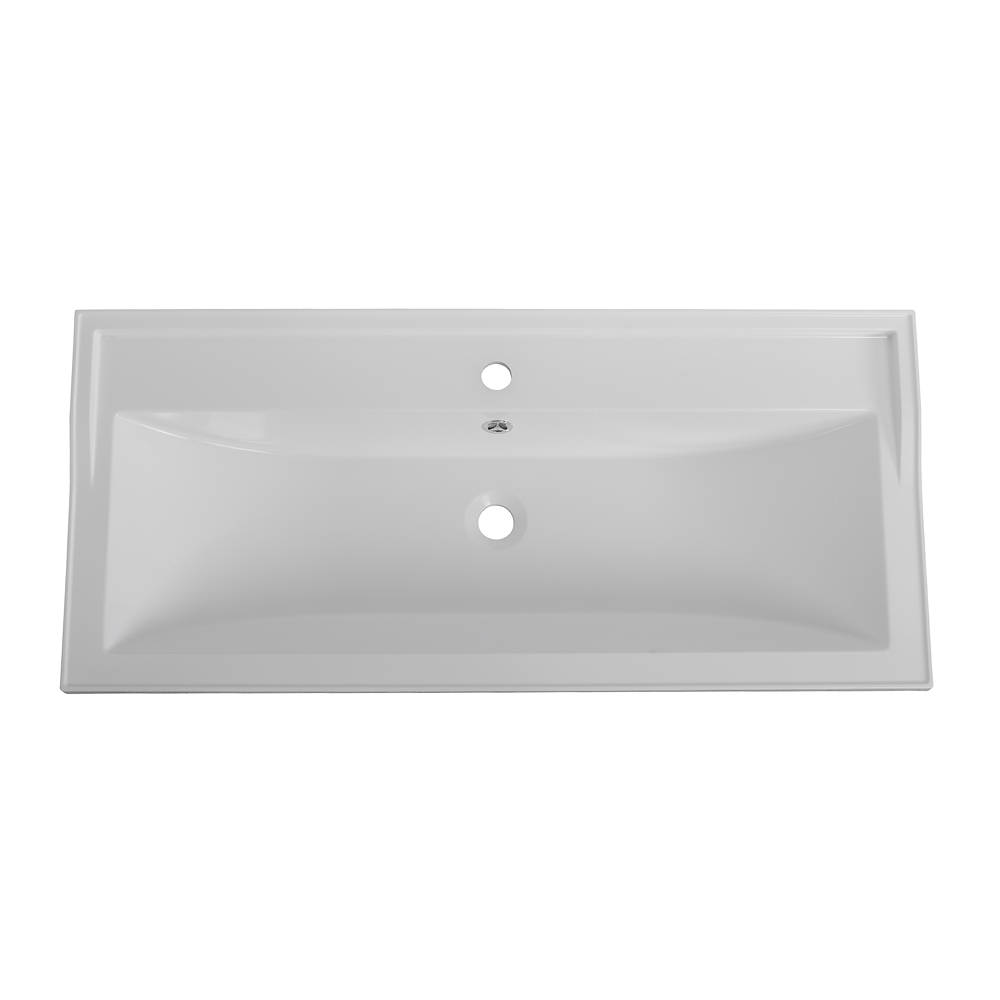 раковина из искусственного мрамора, 1000x450x179, CZR-1000/450-LV-MR-FS - Gidratop.ru изображение