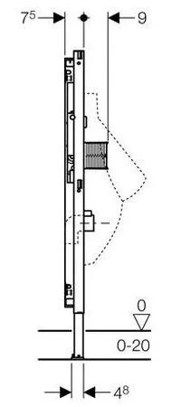 Инсталляция Geberit Duofix 111.689.00.1 для писсуара, скрытое распознавание - Gidratop.ru изображение