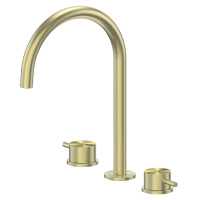 Смеситель ABBER Wasser Kreis 316 AF8108BG-M для раковины, золото брашированное - Gidratop.ru изображение