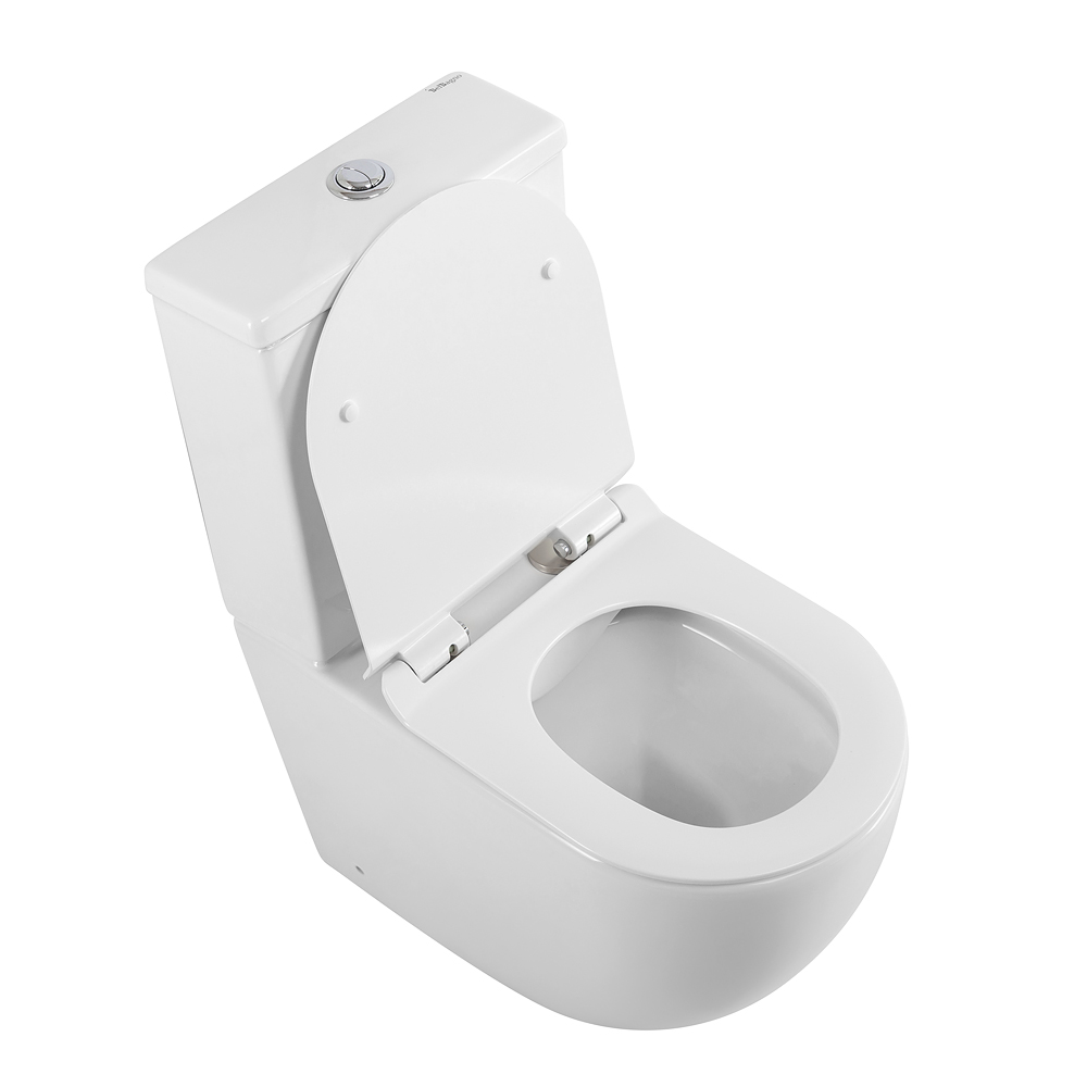 Унитаз-компакт безободковый BelBagno AMANDA BB051CPR/BB051T/BB076SC - Gidratop.ru изображение