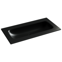 Раковина накладная мебельная CERAMICANOVA Grace прямоугольная 910x457x137 без отверстия под смеситель 910*457*137 цвет черный матовый CN7019MBwx - Gidratop.ru изображение