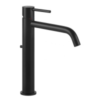 Gessi Emporio Via tortona смеситель для раковины высокий с длинным изливом, с донным клапаном, цвет: Black XL - Gidratop.ru изображение