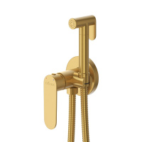STYLUS-DIF-BORO Гигиенический душ со смесителем, брашированное золото - Gidratop.ru изображение