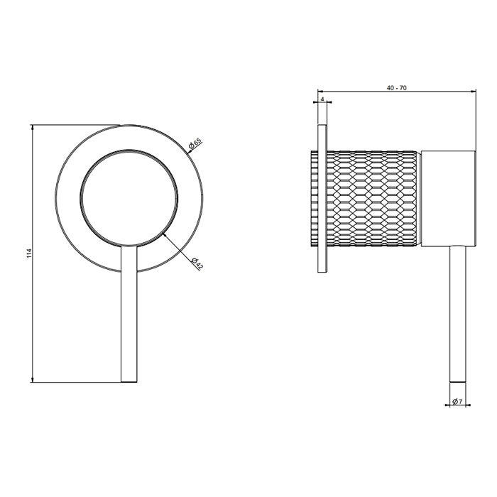 GESSI 316 встраиваемый смеситель на 1/2 на 1 источник (внешняя часть), цвет: Black XL - Gidratop.ru изображение