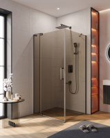 Душевой уголок CEZARES SLIDER-AH-1-90-90/100-BR-GM - Gidratop.ru изображение