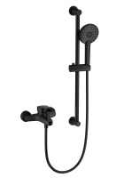 Смеситель для ванны с душевым гарнитуром WONZON & WOGHAND, Черный матовый (WW-C2501-MB) - Gidratop.ru изображение