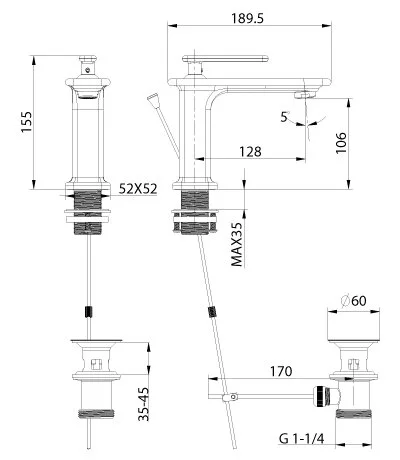 Смеситель для раковины Lemark Mista LM6406WG монолитный, белый/золото - Gidratop.ru изображение