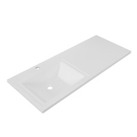 Раковина из литьевого мрамора, левосторонняя, 1200x480x156, BB1200/480-LV-MR-L - Gidratop.ru изображение