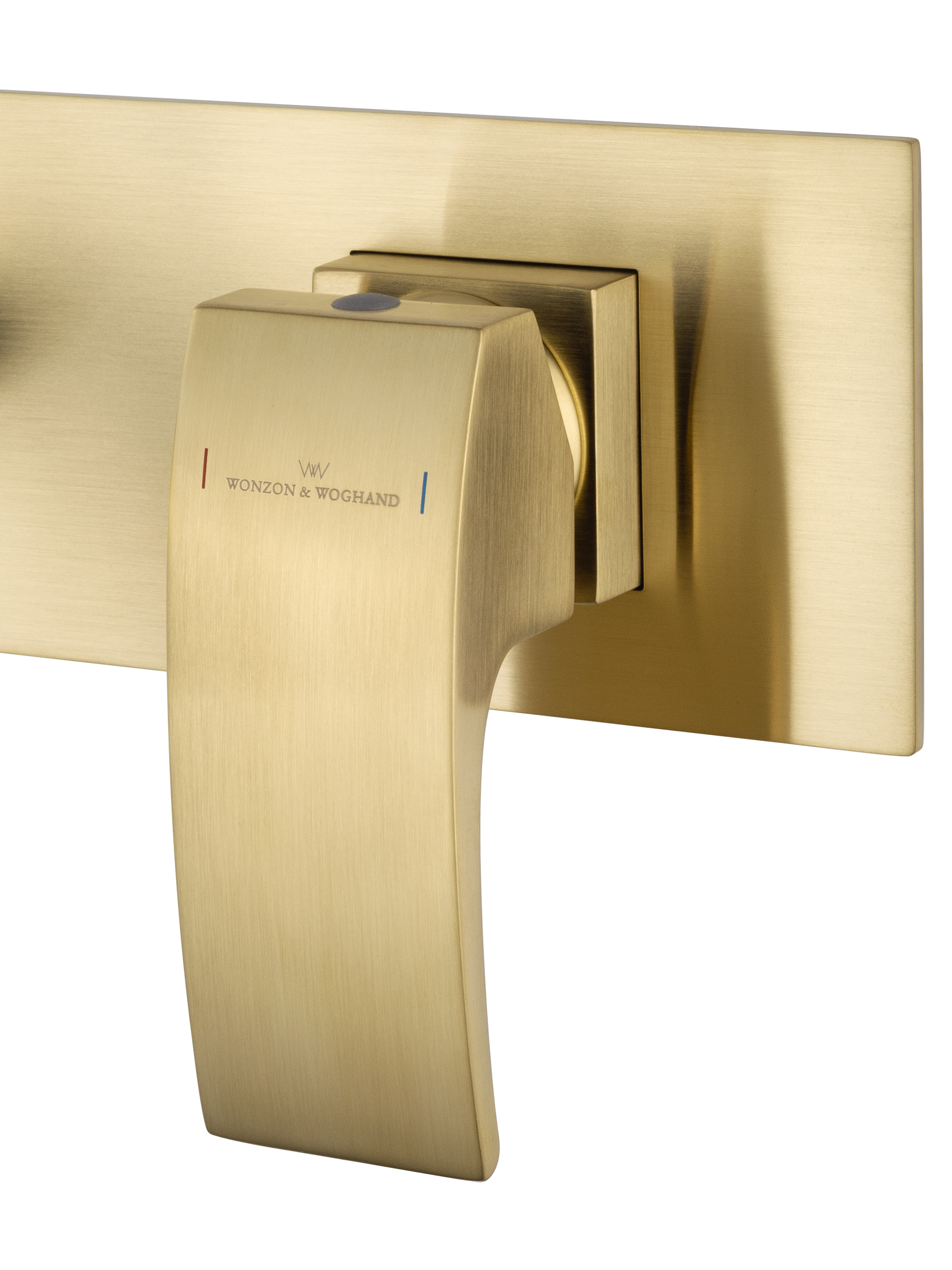 Смеситель для раковины встраиваемый WONZON & WOGHAND FIT, Брашированное золото (WW-88869009- BG) - Gidratop.ru изображение