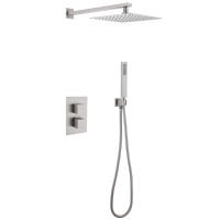 Душевая система ABBER Daheim AF8251SP скрытого монтажа без излива, термостат, сатин - Gidratop.ru изображение