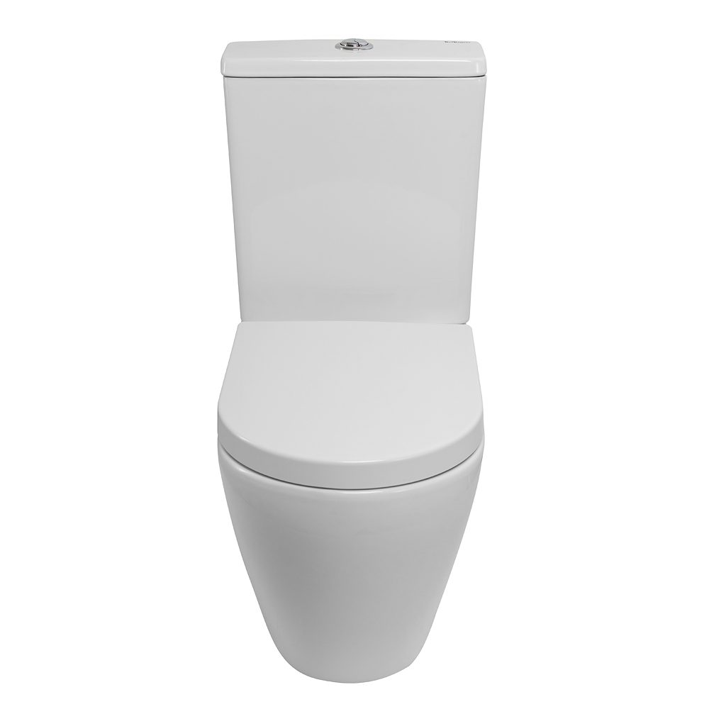 Унитаз-компакт безободковый со смывом TORNADO BelBagno SFERA-TOR BB2141CP-TOR/BB2141T/BB865SC - Gidratop.ru изображение
