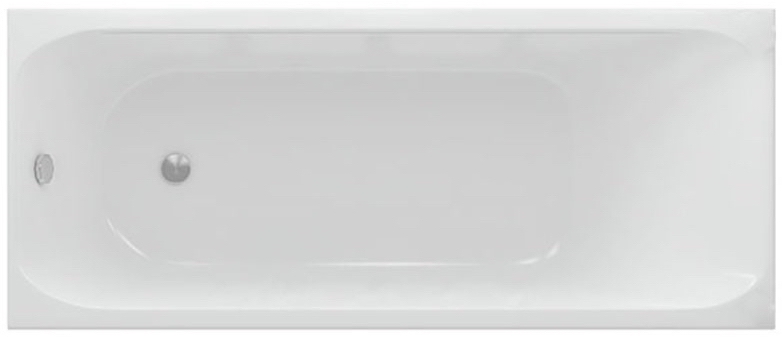 Акриловая ванна Aquatek Альфа 170x70 ALF170-0000038 без гидромассажа, с фронтальным экраном (слив слева, вклеенный каркас)