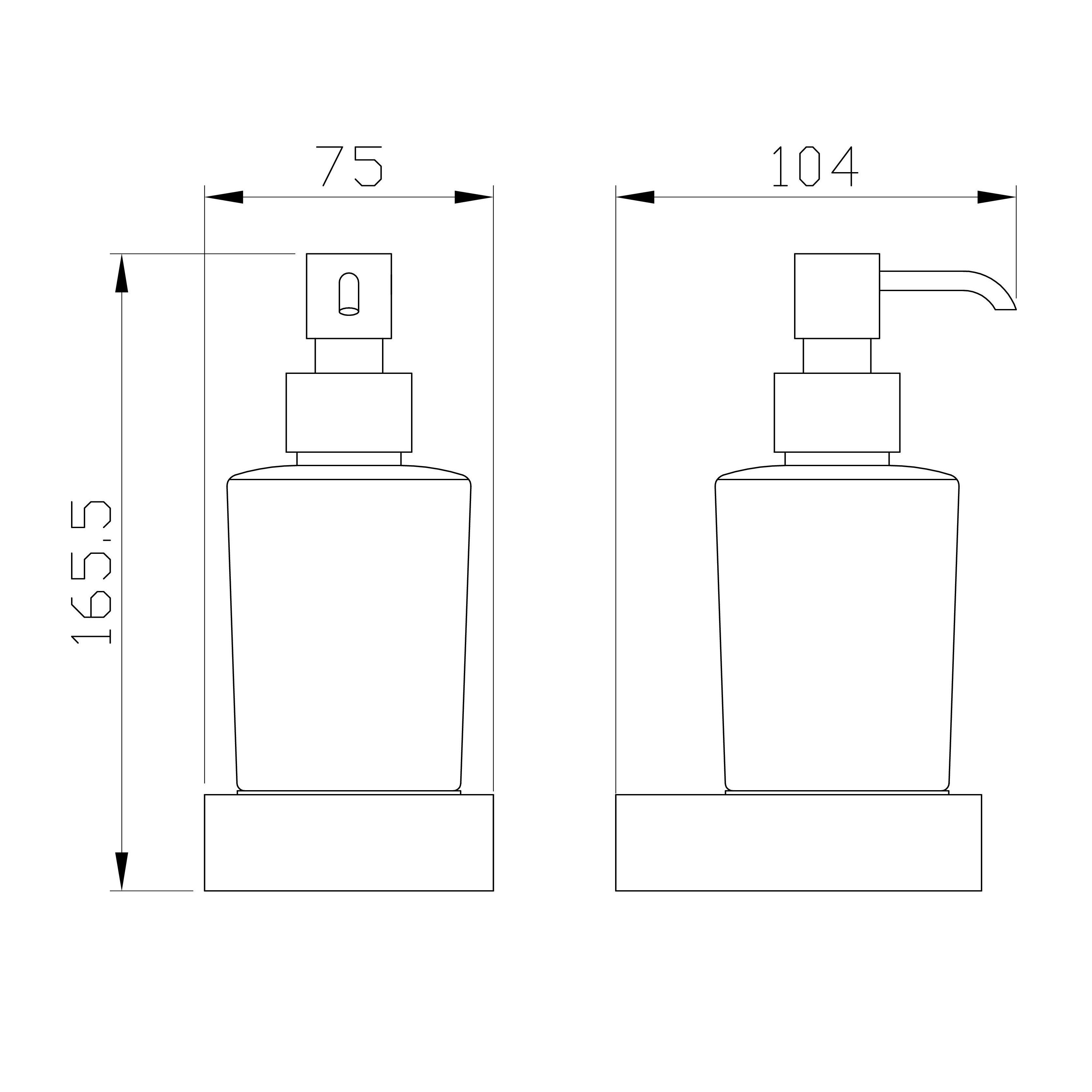 Дозатор мыла WONZON & WOGHAND LOTTE, Брашированное золото (WW-8333-BG) - Gidratop.ru изображение