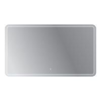 Зеркало с лазерной гравировкой, контурной подсветкой и сенсорным выключателем CZR-SPC-DUET-1400-800-LED-TCH, 12V, 220-240V, 1400x800x30 - Gidratop.ru изображение