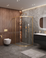 Душевой уголок CEZARES MOLVENO-RH-1-110/90-C-BORO-IV - Gidratop.ru изображение