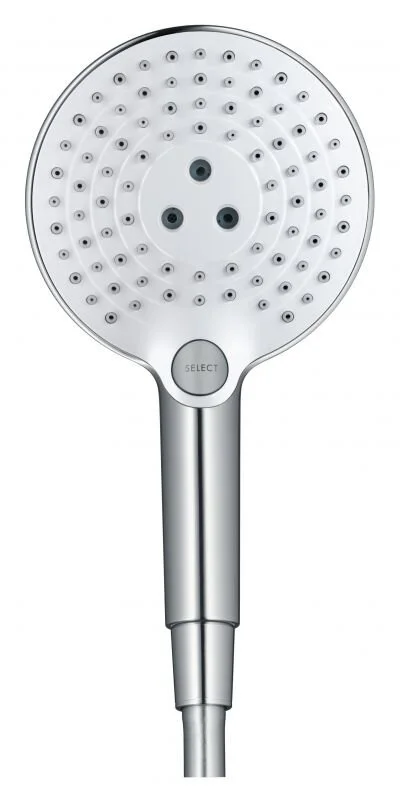 Ручной душ Hansgrohe Raindance Select E120 3jet 26530400, 3 режима, белый/хром - Gidratop.ru изображение