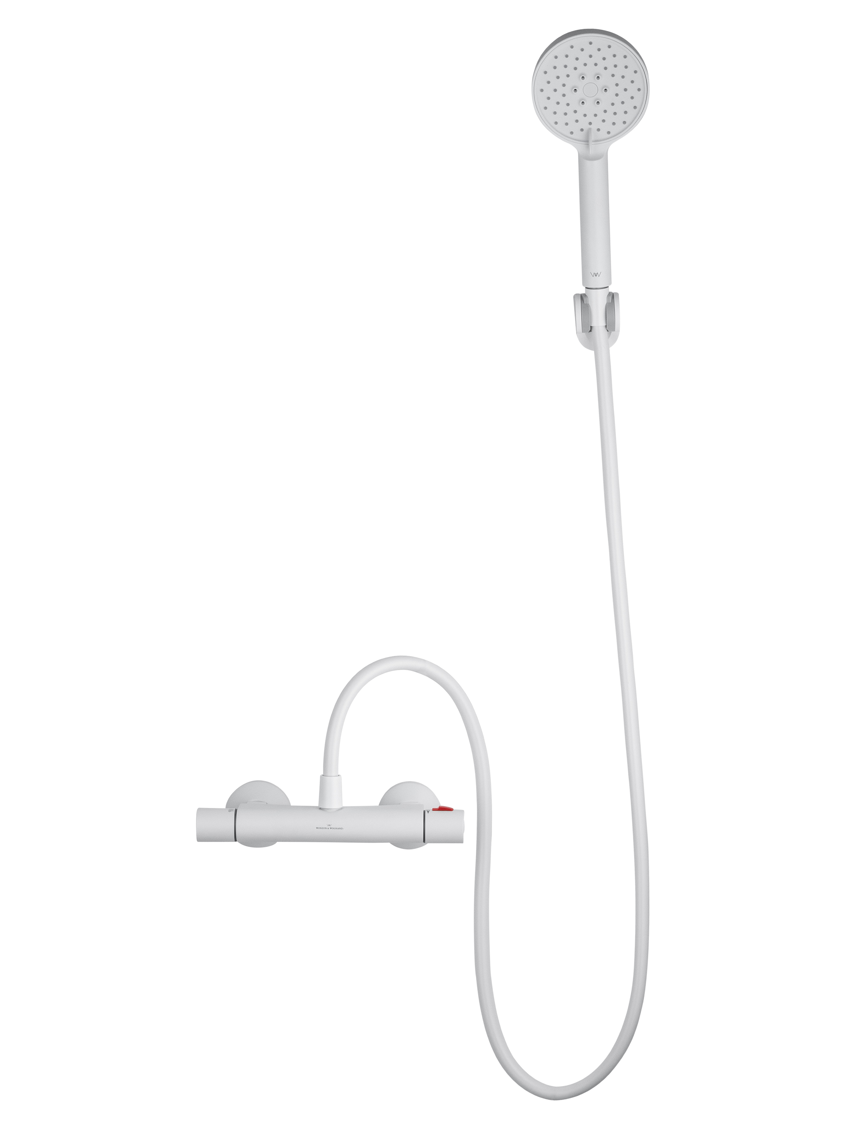 Смеситель для душа с термостатом WONZON & WOGHAND INN 5, Белый матовый (WW-B1005-A-MW) - Gidratop.ru изображение