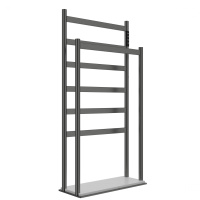 Полотенцесушитель электрический напольный WONZON & WOGHAND ESSEN, Темный графит (WW-A407-GM) - Gidratop.ru изображение