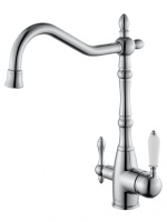 Смеситель для кухни c подключением фильтра WONZON & WOGHAND, Хром (WW-88458006-CR) - Gidratop.ru изображение