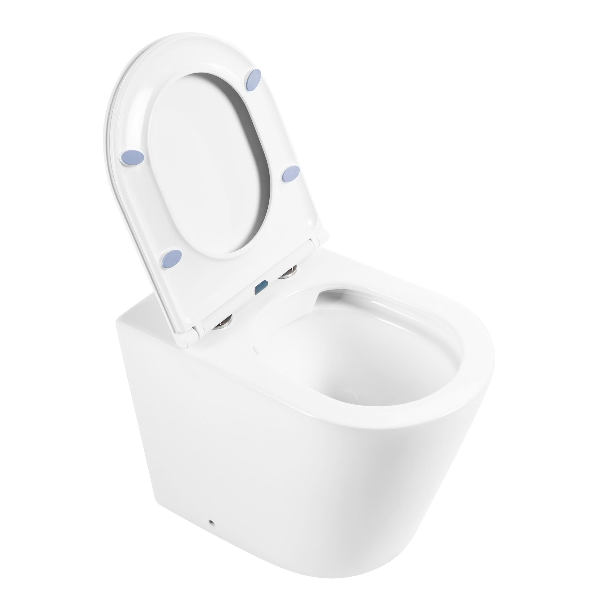 Унитаз приставной безободковый BelBagno FLAY-R BB1003CBR/BB870SC - Gidratop.ru изображение