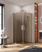 Душевой уголок CEZARES SLIDER-AH-2-90/100-100/110-BR-Cr