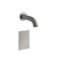 GESSI 316 FLESSA смеситель для раковины, настенный, электронный, излив 146 мм., внешняя часть, цвет Steel Brushed - Gidratop.ru изображение