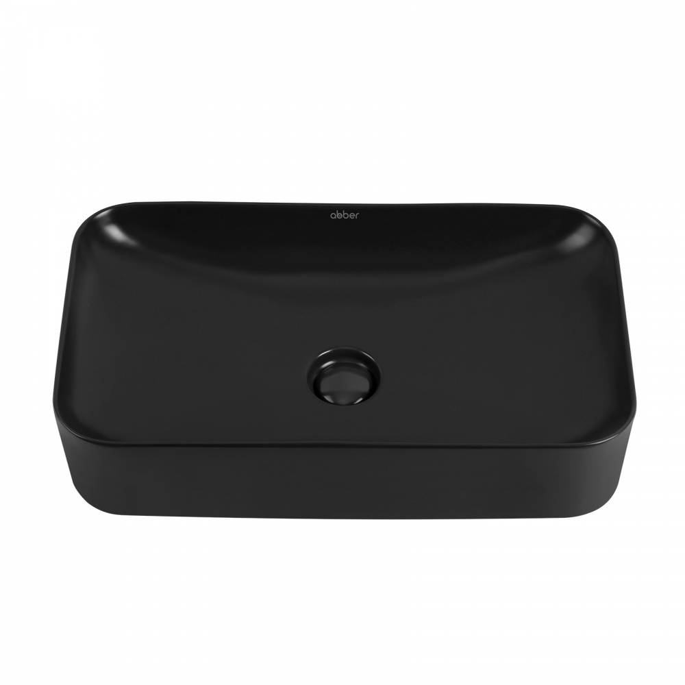 Раковина накладная ABBER Rechteck AC2204MB черная матовая - Gidratop.ru изображение
