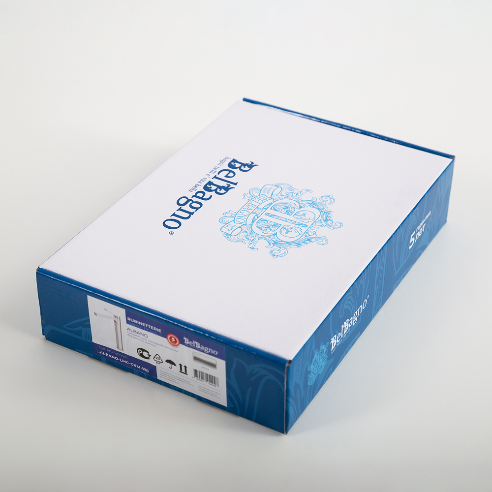 ALBANO Смеситель для накладной раковины без донного клапана, хром ALBANO-LMC-CRM-W0 - Gidratop.ru изображение