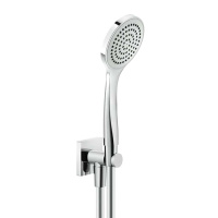 GESSI Rilievo душевой комплект, состоящий из вывода воды на1/2, держателя, шланга 1,50 м и душевой лейки, цвет: хром - Gidratop.ru изображение