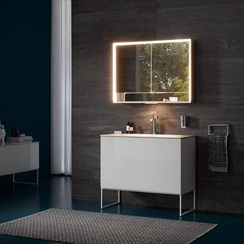 Зеркальный шкаф Keuco Royal Lumos 80 см с подсветкой, 14312171301 - Gidratop.ru изображение