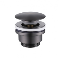 Донный клапан ABBER AF0011NG без перелива, клик-клак, никель - Gidratop.ru изображение