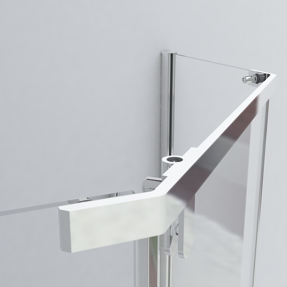 Душевой уголок Stresa VSP-1S900CL, 900*900, хром, стекло прозрачное - Gidratop.ru изображение