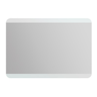 Зеркало с встроенным светильником и кнопочным выключателем SPC-CEZ-1000-700-LED-BTN, 12W, 220-240V, 1000x30x700 - Gidratop.ru изображение