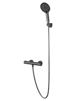 Смеситель для душа с термостатом WONZON & WOGHAND INN 3, Темный графит (WW-B2065-A-BGG) - Gidratop.ru изображение