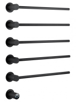 Полотенцесушитель электрический встраиваемый WONZON & WOGHAND MÜNCHEN, Черный матовый (WW-A355-MB) - Gidratop.ru изображение