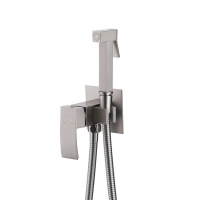 Смеситель ABBER Wasserfall AF8625SP с гигиеническим душем, сатин - Gidratop.ru изображение