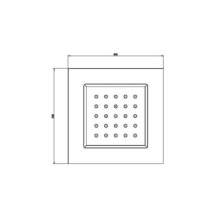 GESSI встраиваемая часть для поворотной боковой форсунки - Gidratop.ru изображение