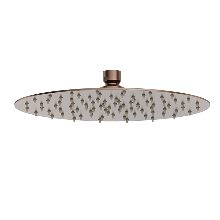Newform X-STEEL 316 Верхний душ, d250 мм, без кронштейна, G1/2" , цвет: PVD Brushed copper bronze - Gidratop.ru изображение