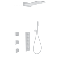 Душевая система с термостатом встраиваемая WONZON & WOGHAND, Белый матовый (WW-D4100-MW) - Gidratop.ru изображение